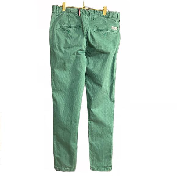 Hero Seven France Mens' Green Pattern Chino Pants 32 x 30 - Picture 1 of 15